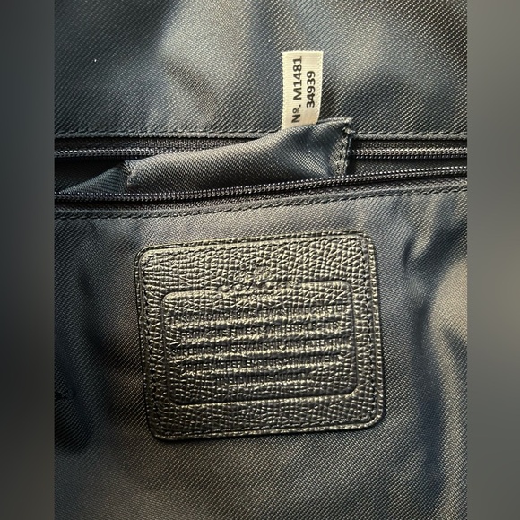 Coach Prince Street Midnight Blue Crossgrain Leather Domed Satchel 34939 - Picture 9 of 17